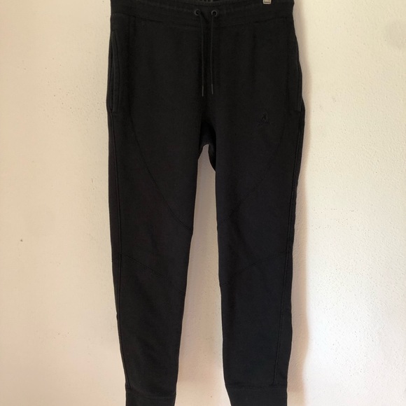 Jordans Black Fleece Sweatpants Size Medium - Picture 7 of 9